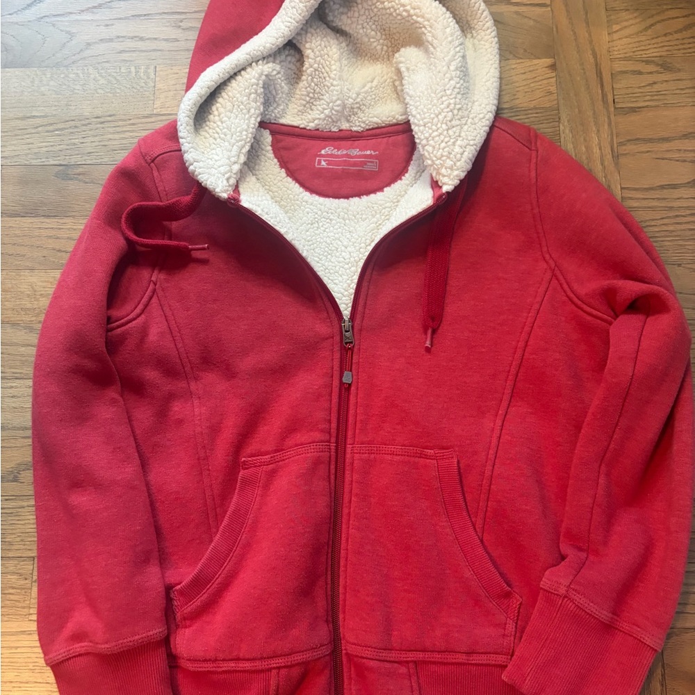 Eddie Bauer Fleece-Lined Zip-Up Hoodie | Women's Large
